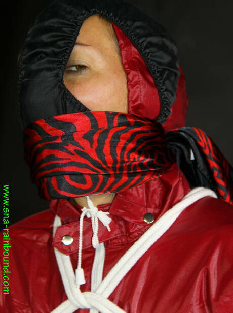 Shiny Nylon Arts Rain Bound invites you to browse their xxx photos with exquisite belle in humilation fantasies